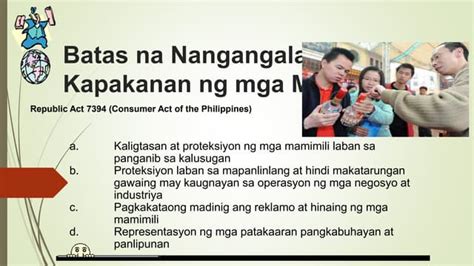 Mga batas na nangangalaga sa kapakanan ng mga .